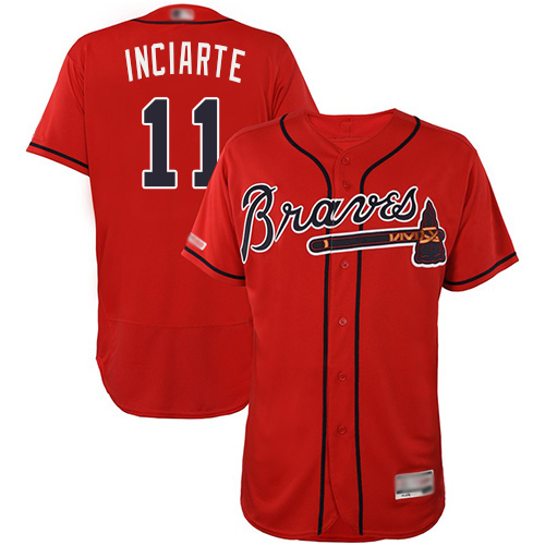 Atlanta Braves #11 Ender Inciarte Red Flexbase Authentic Collection Stitched Jersey Men's cheap jerseys for sale - CheapJerseys.Shop