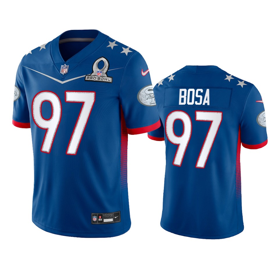 49ers #97 Nick Bosa Men's 2022 NFC Pro Bowl Game Jersey Royal cheap jerseys for sale - CheapJerseys.Shop