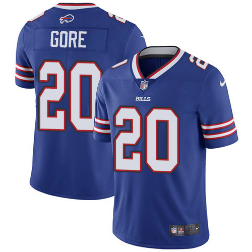 Buffalo Bills #20 Frank Gore Royal Blue Team Color Men's Stitched Vapor Untouchable Limited Jersey Men's cheap jerseys for sale - CheapJerseys.Shop