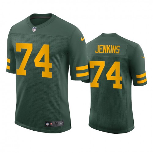 Green Bay Green Bay Packers #74 Elgton Jenkins Men's Alternate Vapor Limited Player Jersey - Green Men's cheap jerseys for sale - CheapJerseys.Shop