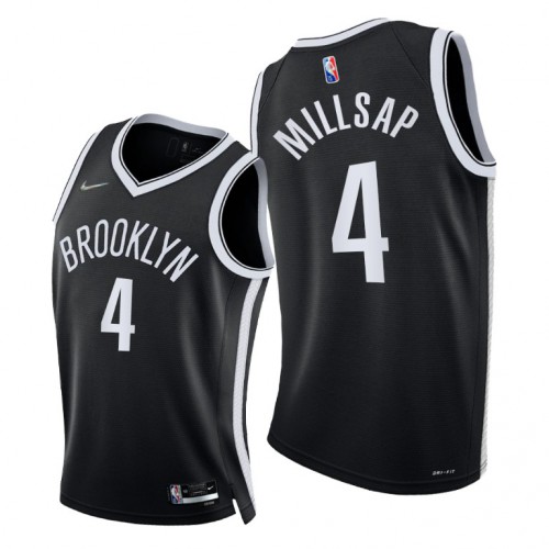 Brooklyn Nets #4 Paul Millsap Youth 2021-22 75th Diamond Anniversary Jersey Black Youth cheap jerseys for sale - CheapJerseys.Shop