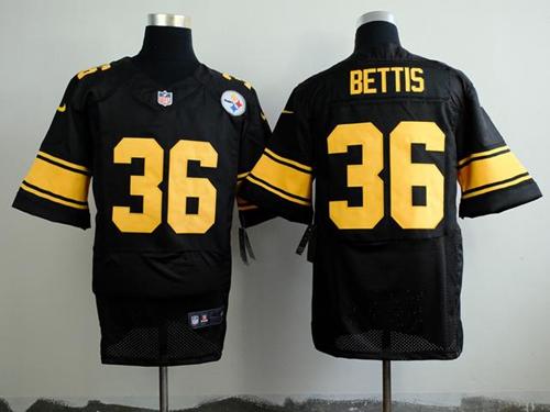 Steelers #36 Jerome Bettis Black(Gold No.) Men's Stitched Elite Jersey cheap jerseys for sale - CheapJerseys.Shop