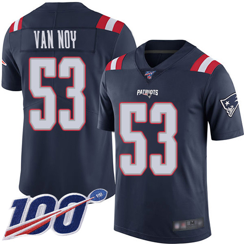 New England Patriots #53 Kyle Van Noy Navy Blue Men's Stitched Limited Rush 100th Season Jersey Men's cheap jerseys for sale - CheapJerseys.Shop