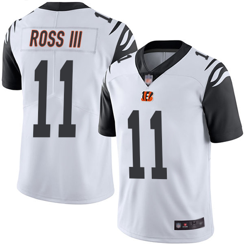 Cincinnati Bengals #11 John Ross III White Men's Stitched Limited Rush Jersey Men's cheap jerseys for sale - CheapJerseys.Shop