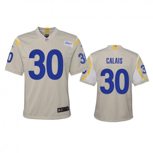 Los Angeles Los Angeles Rams #30 Raymond Calais Youth Game Jersey - Bone Youth cheap jerseys for sale - CheapJerseys.Shop