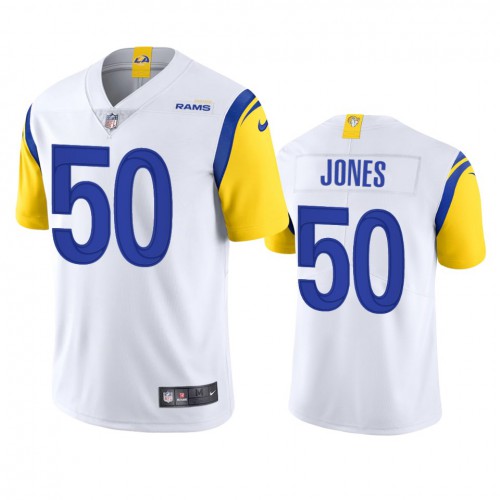 Los Angeles Los Angeles Rams #50 Ernest Jones Men's Alternate Vapor Limited Jersey - White Men's cheap jerseys for sale - CheapJerseys.Shop