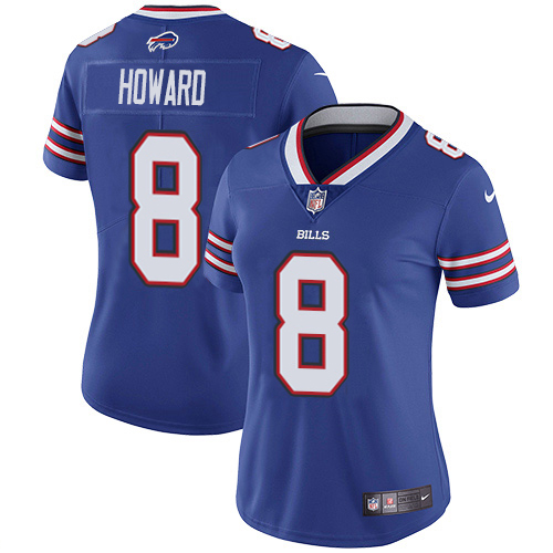Buffalo Bills #8 O. J. Howard Royal Blue Team Color Women's Stitched Vapor Untouchable Limited Jersey Womens cheap jerseys for sale - CheapJerseys.Shop