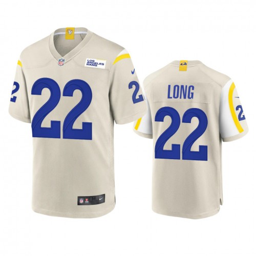 Los Angeles Los Angeles Rams #22 David Long Men's Game Jersey - Bone Men's cheap jerseys for sale - CheapJerseys.Shop