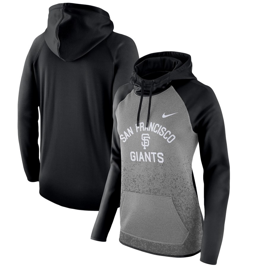 San Francisco Giants Women's All-Time Therma Performance Pullover Hoodie Dark Gray cheap jerseys for sale - CheapJerseys.Shop