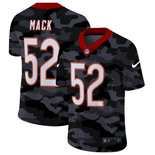 Chicago Chicago Bears #52 Khalil Mack Men's 2020 Black CAMO Vapor Untouchable Limited Stitched Jersey Men's cheap jerseys for sale - CheapJerseys.Shop