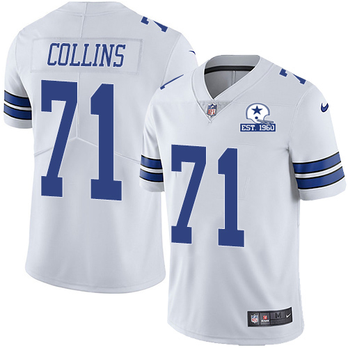 Dallas Cowboys #71 La'el Collins White Men's Stitched With Established In 1960 Patch Vapor Untouchable Limited Jersey Men's cheap jerseys for sale - CheapJerseys.Shop