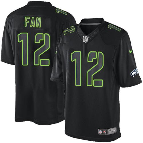 Seahawks #12 Fan Black Men's Stitched Impact Limited Jersey cheap jerseys for sale - CheapJerseys.Shop