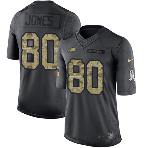 Eagles #80 Julio Jones Black Youth Stitched Limited 2016 Salute To Service Jersey cheap jerseys for sale - CheapJerseys.Shop