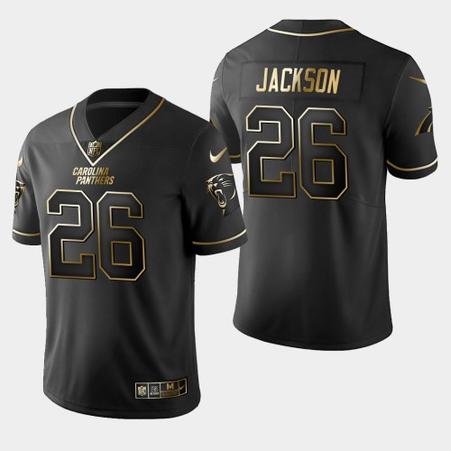 Carolina Carolina Panthers #26 Donte Jackson Vapor Limited Black Golden Jersey Men's cheap jerseys for sale - CheapJerseys.Shop