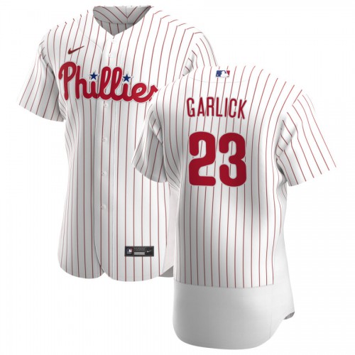 Philadelphia Philadelphia Phillies #23 Kyle Garlick Men's White Home 2020 Authentic Player Jersey Men's cheap jerseys for sale - CheapJerseys.Shop