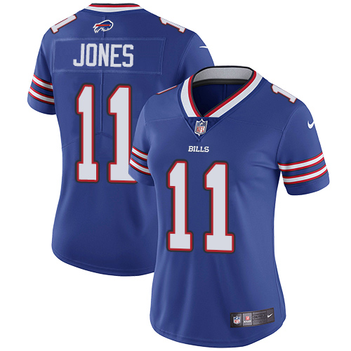 Buffalo Bills #11 Zay Jones Royal Blue Team Color Women's Stitched Vapor Untouchable Limited Jersey Womens cheap jerseys for sale - CheapJerseys.Shop