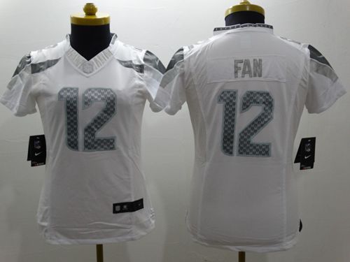 Seahawks #12 Fan White Women's Stitched Limited Platinum Jersey cheap jerseys for sale - CheapJerseys.Shop