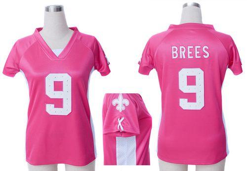 Saints #9 Drew Brees Pink Draft Him Name & Number Top Women's Stitched Elite Jersey cheap jerseys for sale - CheapJerseys.Shop