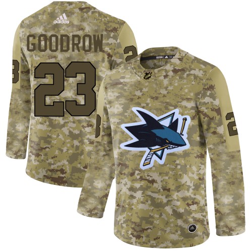 San Jose Sharks #23 Barclay Goodrow Camo Authentic Stitched Jersey Men's cheap jerseys for sale - CheapJerseys.Shop