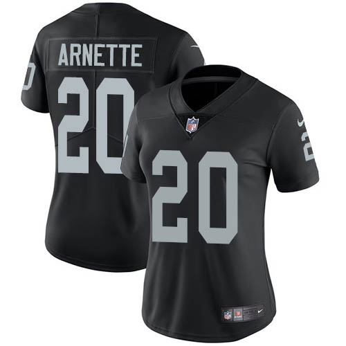 Las Vegas Raiders #20 Damon Arnette Black Team Color Women's Stitched Vapor Untouchable Limited Jersey Womens cheap jerseys for sale - CheapJerseys.Shop