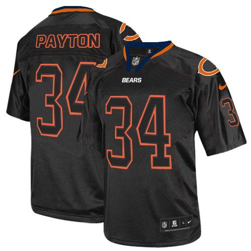 Bears #34 Walter Payton Lights Out Black Men's Stitched Elite Jersey cheap jerseys for sale - CheapJerseys.Shop