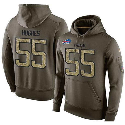 Men's Buffalo Bills #55 Jerry Hughes Stitched Green Olive Salute To Service KO Performance Hoodie cheap jerseys for sale - CheapJerseys.Shop