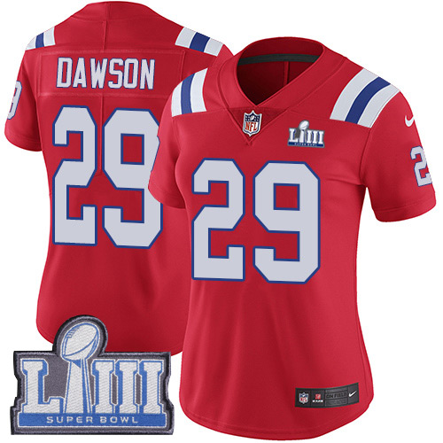 New England Patriots #29 Duke Dawson Red Alternate Super Bowl LIII Bound Women's Stitched Vapor Untouchable Limited Jersey Womens cheap jerseys for sale - CheapJerseys.Shop