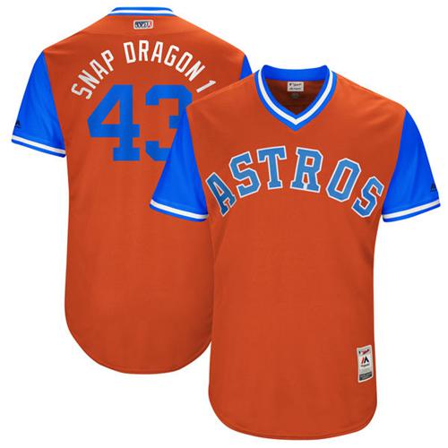 Houston Astros #43 Lance McCullers Orange