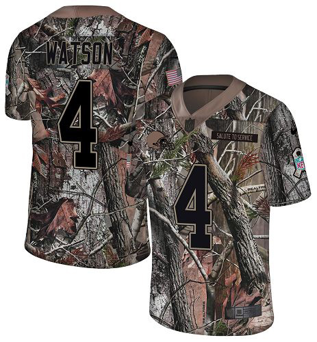 Browns #4 Deshaun Watson Camo Men's Stitched Limited Rush Realtree Jersey cheap jerseys for sale - CheapJerseys.Shop