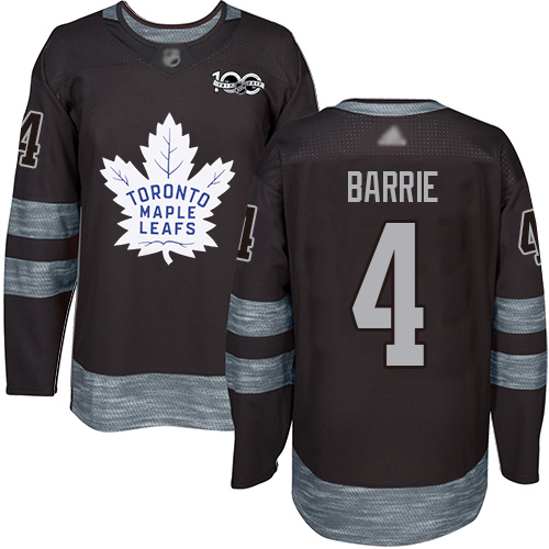 Maple Toronto Maple Leafs #4 Tyson Barrie Black 1917-2017 100th Anniversary Stitched Jersey Men's cheap jerseys for sale - CheapJerseys.Shop