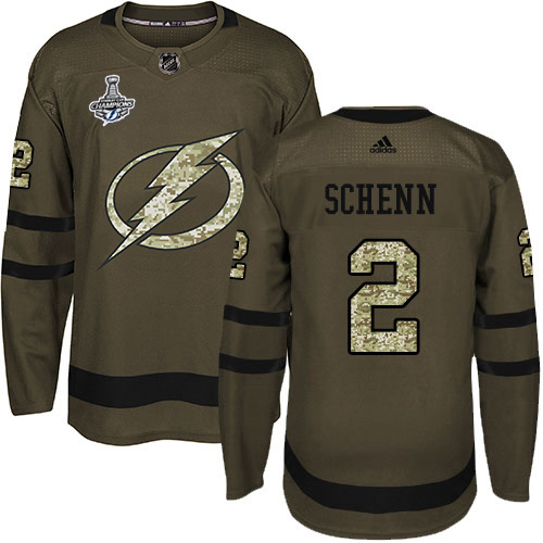 Tampa Bay Lightning #2 Luke Schenn Green Salute to Service 2020 Stanley Cup Champions Stitched Jersey Men's cheap jerseys for sale - CheapJerseys.Shop