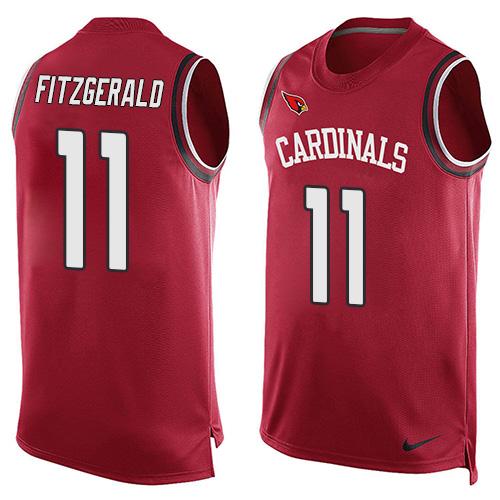 Cardinals #11 Larry Fitzgerald Red Team Color Men's Stitched Limited Tank Top Jersey cheap jerseys for sale - CheapJerseys.Shop