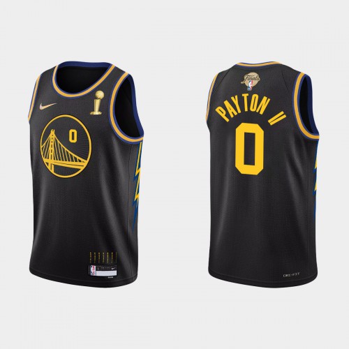 Golden State Golden State Warriors #0 Gary Payton II Mens Black 2021-22 Finals Champions Swingman Jersey Mens cheap jerseys for sale - CheapJerseys.Shop