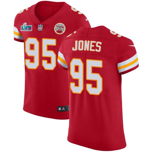 Chiefs #95 Chris Jones Red Team Color Super Bowl LVII Patch Men's Stitched Vapor Untouchable Elite Jersey cheap jerseys for sale - CheapJerseys.Shop
