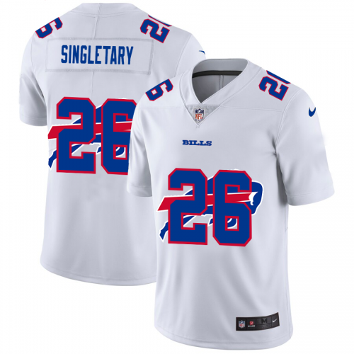 Buffalo Buffalo Bills?#26 Devin Singletary White Men's Team Logo Dual Overlap Limited Jersey Men's cheap jerseys for sale - CheapJerseys.Shop