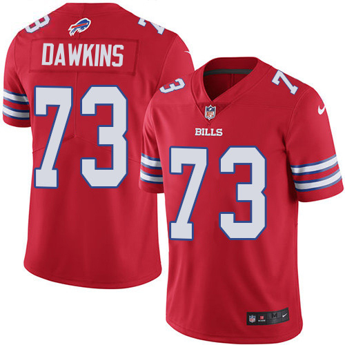 Bills #73 Dion Dawkins Red Youth Stitched Limited Rush Jersey cheap jerseys for sale - CheapJerseys.Shop