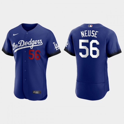 Los Angeles Los Angeles Dodgers #56 Sheldon Neuse Men's 2021 City Connect Authentic Jersey Royal Men's cheap jerseys for sale - CheapJerseys.Shop