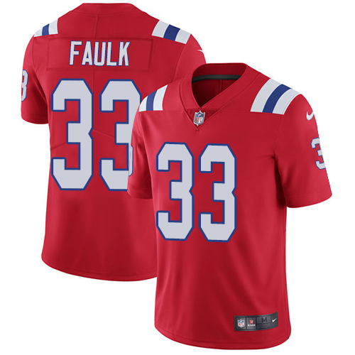 New England Patriots #33 Kevin Faulk Red Alternate Men's Stitched Vapor Untouchable Limited Jersey Men's cheap jerseys for sale - CheapJerseys.Shop
