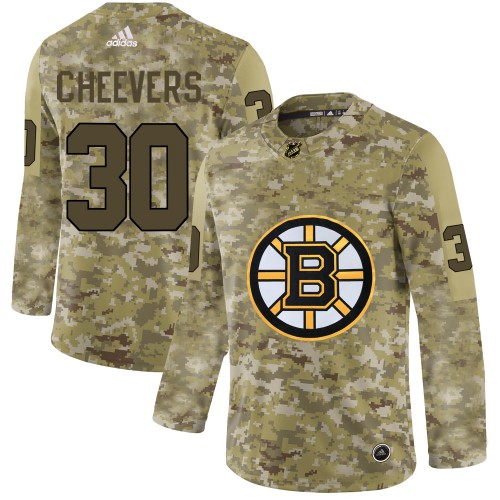 Boston Bruins #30 Gerry Cheevers Camo Authentic Stitched Jersey Men's cheap jerseys for sale - CheapJerseys.Shop