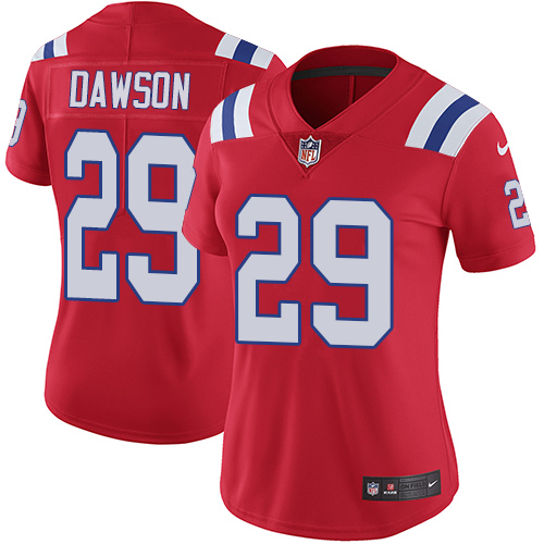 New England Patriots #29 Duke Dawson Red Alternate Women's Stitched Vapor Untouchable Limited Jersey Womens cheap jerseys for sale - CheapJerseys.Shop