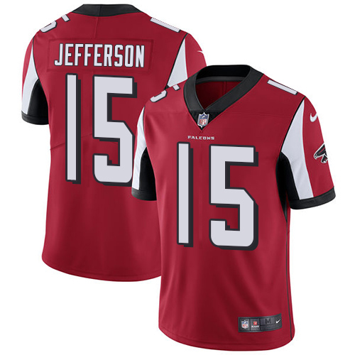 Falcons #15 Van Jefferson Red Team Color Stitched Youth Vapor Untouchable Limited Jersey cheap jerseys for sale - CheapJerseys.Shop