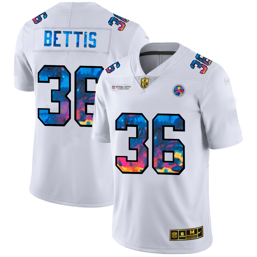 Pittsburgh Steelers #36 Jerome Bettis Men's White Multi-Color 2020 Crucial Catch Limited Jersey cheap jerseys for sale - CheapJerseys.Shop