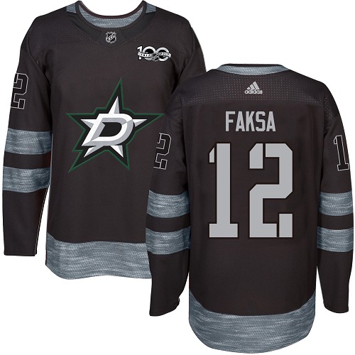 Dallas Stars #12 Radek Faksa Black 1917-2017 100th Anniversary Stitched Jersey Men's cheap jerseys for sale - CheapJerseys.Shop