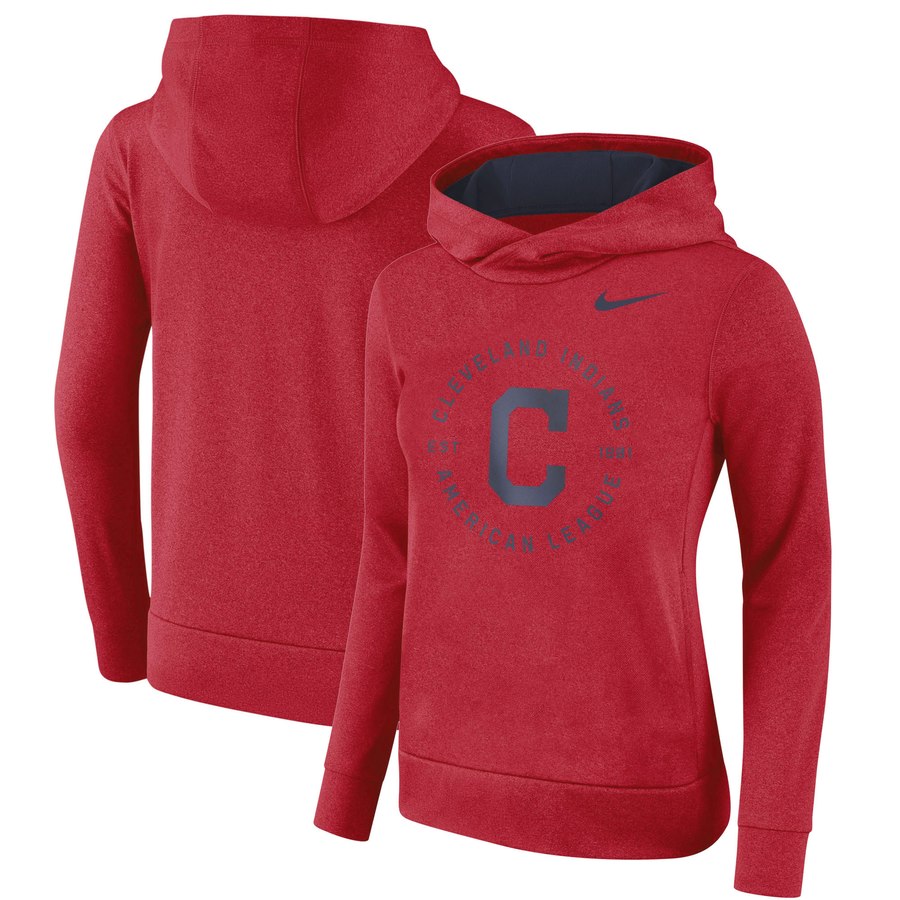 Cleveland Guardians Women's Therma Pullover Hoodie Red cheap jerseys for sale - CheapJerseys.Shop