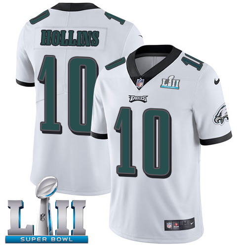 Philadelphia Eagles #10 Mack Hollins White Super Bowl LII Men's Stitched Vapor Untouchable Limited Jersey Men's cheap jerseys for sale - CheapJerseys.Shop
