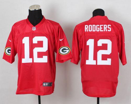 Packers #12 Aaron Rodgers Red Men's Stitched Elite QB Practice Jersey cheap jerseys for sale - CheapJerseys.Shop