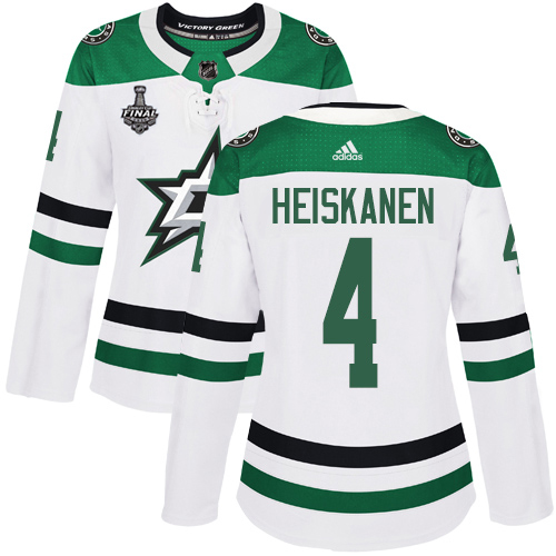 Dallas Stars #4 Miro Heiskanen White Road Authentic Women's 2020 Stanley Cup Final Stitched Jersey Womens cheap jerseys for sale - CheapJerseys.Shop