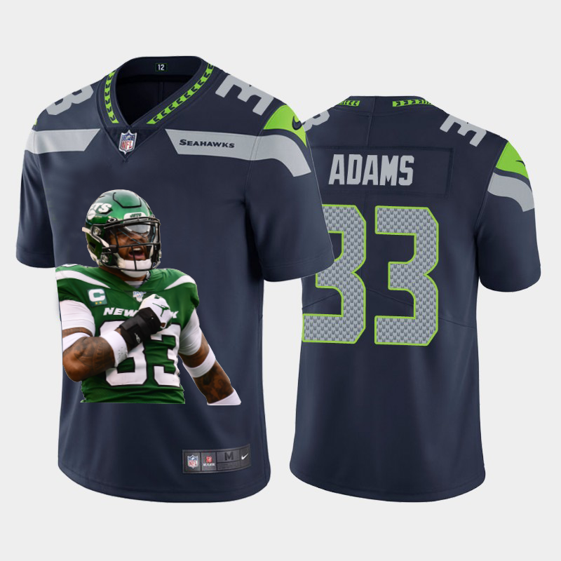 Seattle Seahawks #33 Jamal Adams Team Hero Vapor Limited 100 Jersey Navy cheap jerseys for sale - CheapJerseys.Shop