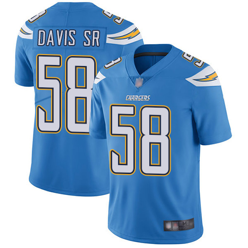 Los Angeles Chargers #58 Thomas Davis Sr Electric Blue Alternate Men's Stitched Vapor Untouchable Limited Jersey Men's cheap jerseys for sale - CheapJerseys.Shop