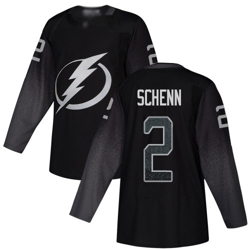 Tampa Bay Lightning #2 Luke Schenn Black Alternate Authentic Stitched Jersey Men's cheap jerseys for sale - CheapJerseys.Shop